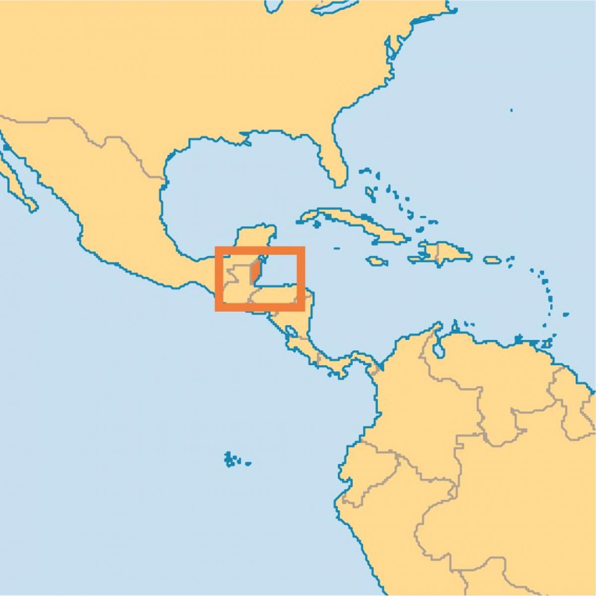 Belize eneo kwenye ramani ya dunia