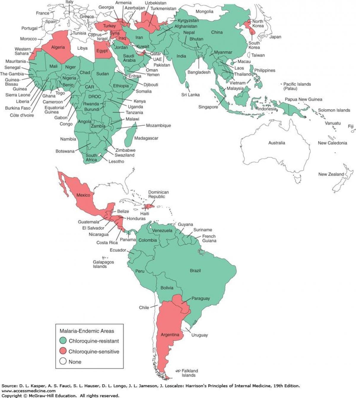 Ramani ya Belize malaria 