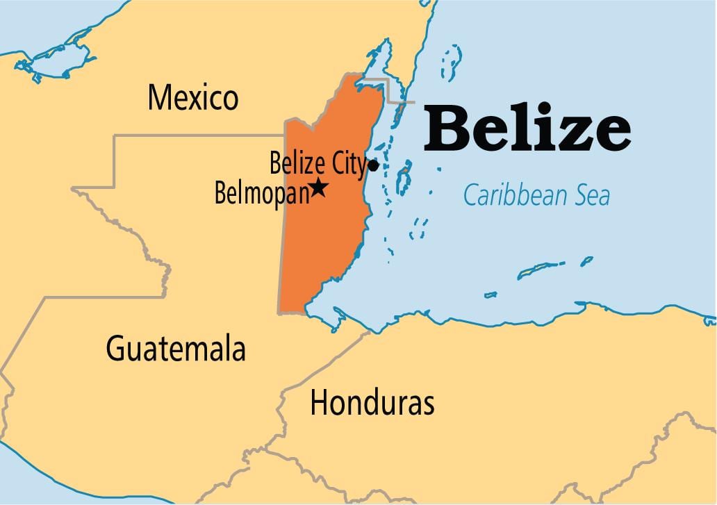 ramani ya belmopan Belize