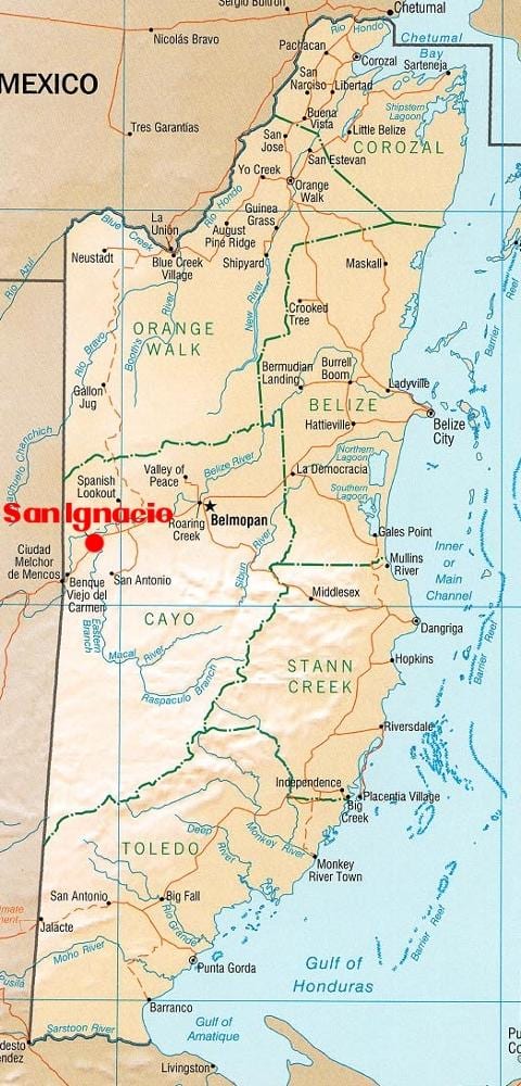 Ramani ya san ignacio Belize