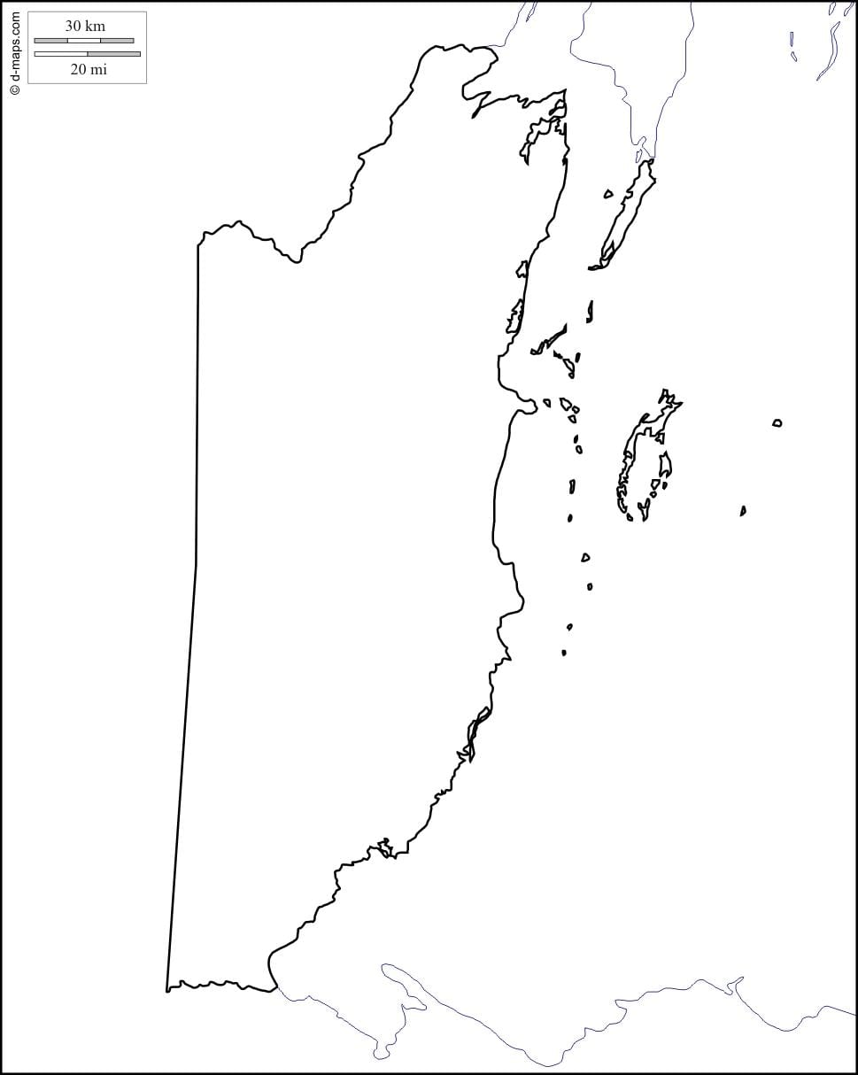 Ramani ya tupu Belize